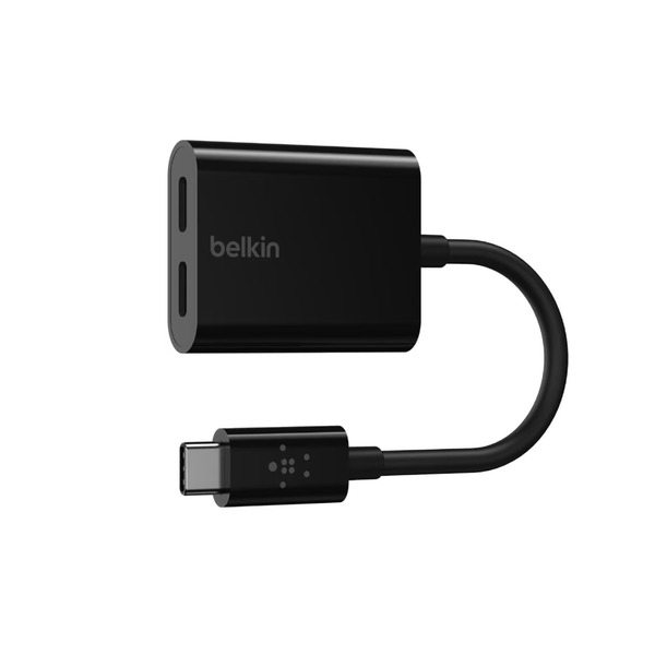 Adaptor audio/incarcare Belkin RockStar USB-C - 2 x USB-C