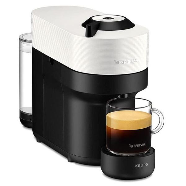 Espressor Krups Vertuo Pop Coconut XN 9201, 1500W, Alimentare Capsule, 0.56 L, Oprire automata (Negru/Alb)