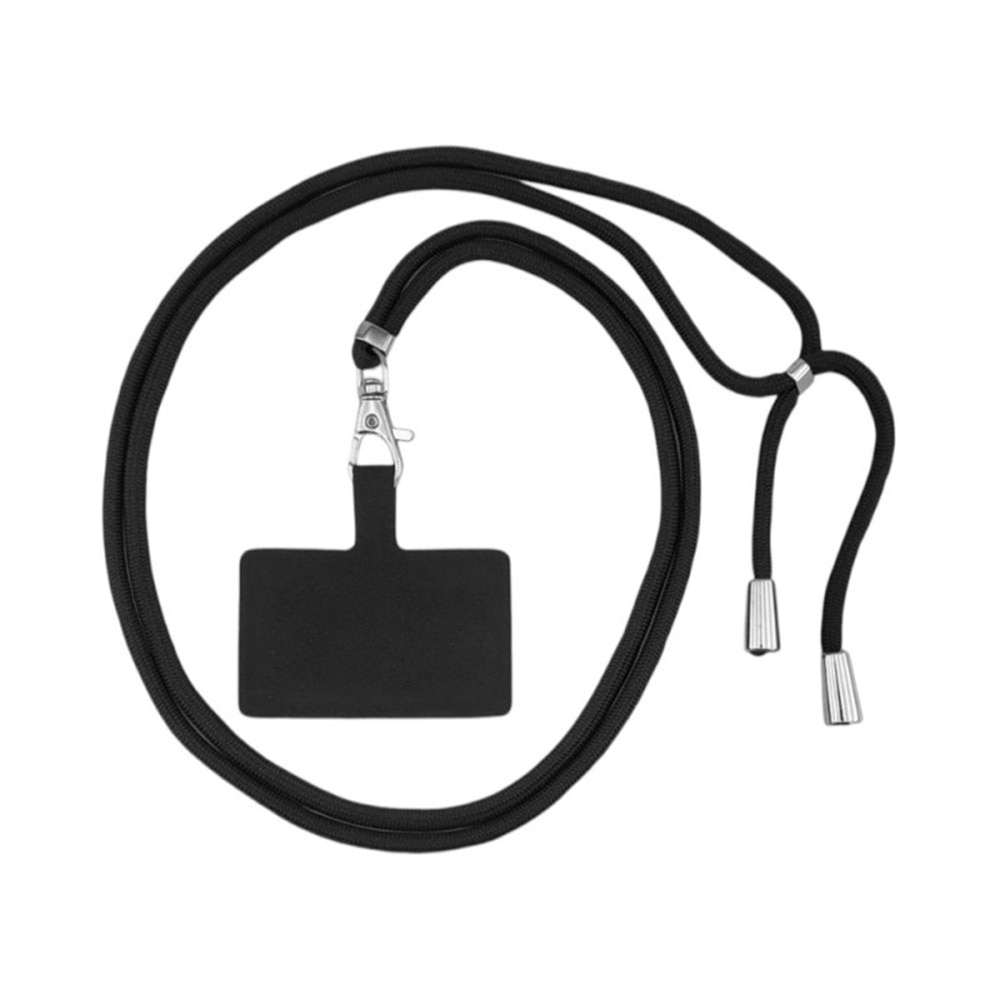 Husa compatibila cu Oppo Reno 11F 5G, Sport Body Lanyard Case, Snur detasabil, Lungime reglabila, 80 cm, Silicon anti-alunecare, Interior de microfibra, Negru