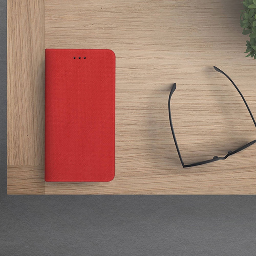 Husa Compatibil cu Telefon G-Tech, tip carte compatibila cu Honor X6, premium book, inchidere magnetica, buzunar card, Rosu