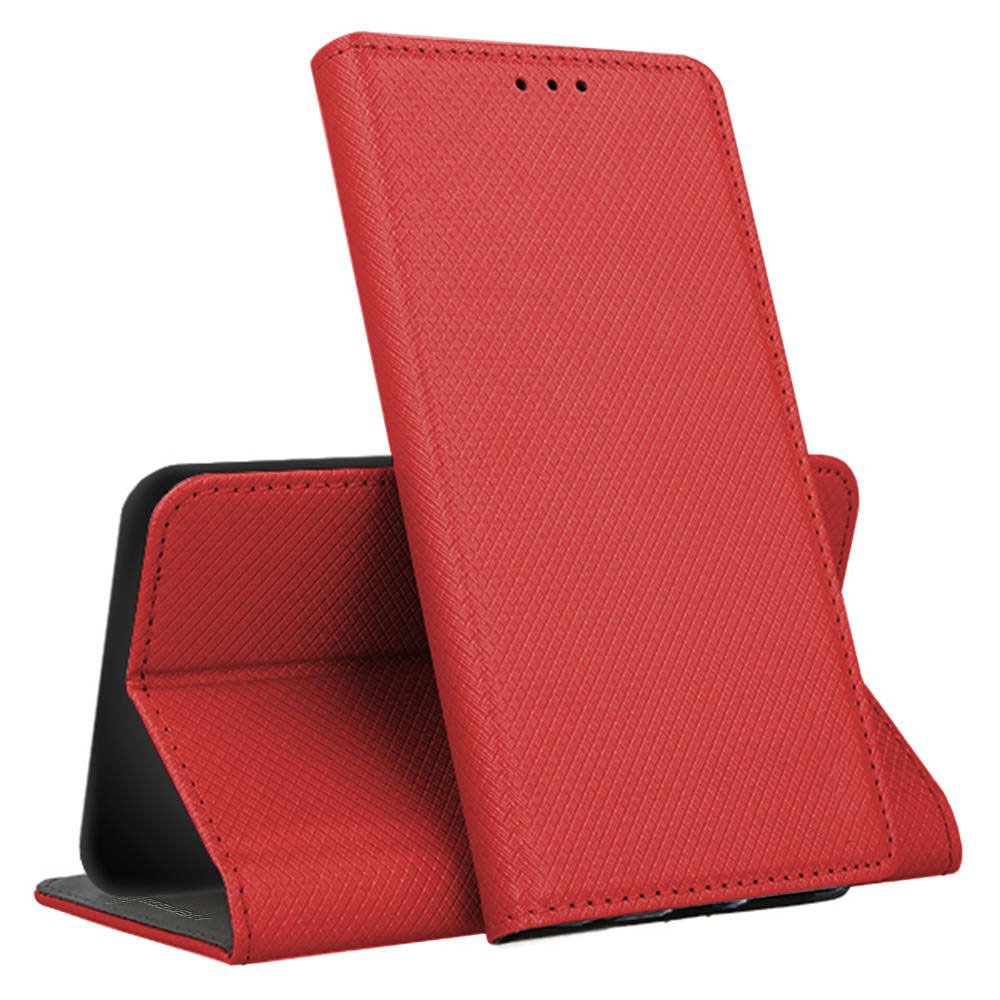 Husa Compatibil cu Telefon G-Tech, tip carte compatibila cu Honor X6, premium book, inchidere magnetica, buzunar card, Rosu