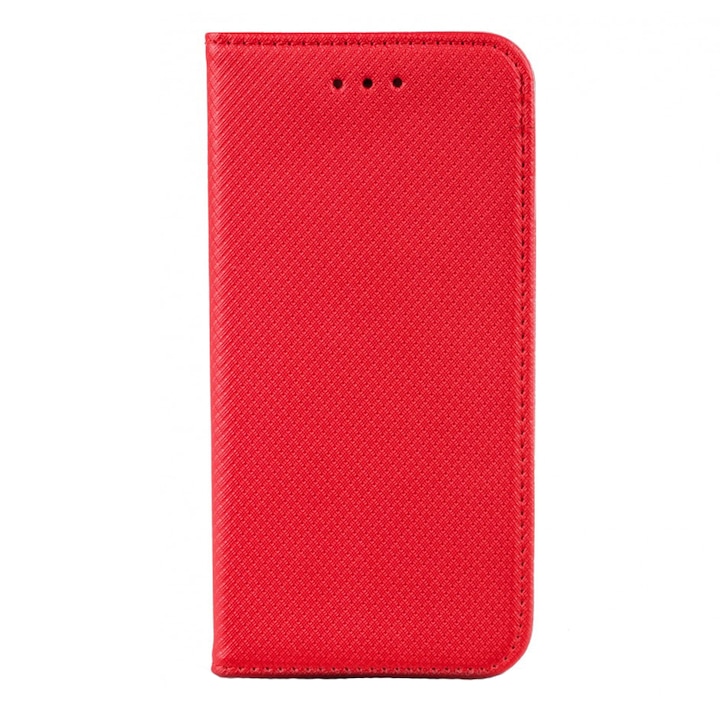 Husa Compatibil cu Telefon G-Tech, tip carte compatibila cu Honor X6, premium book, inchidere magnetica, buzunar card, Rosu