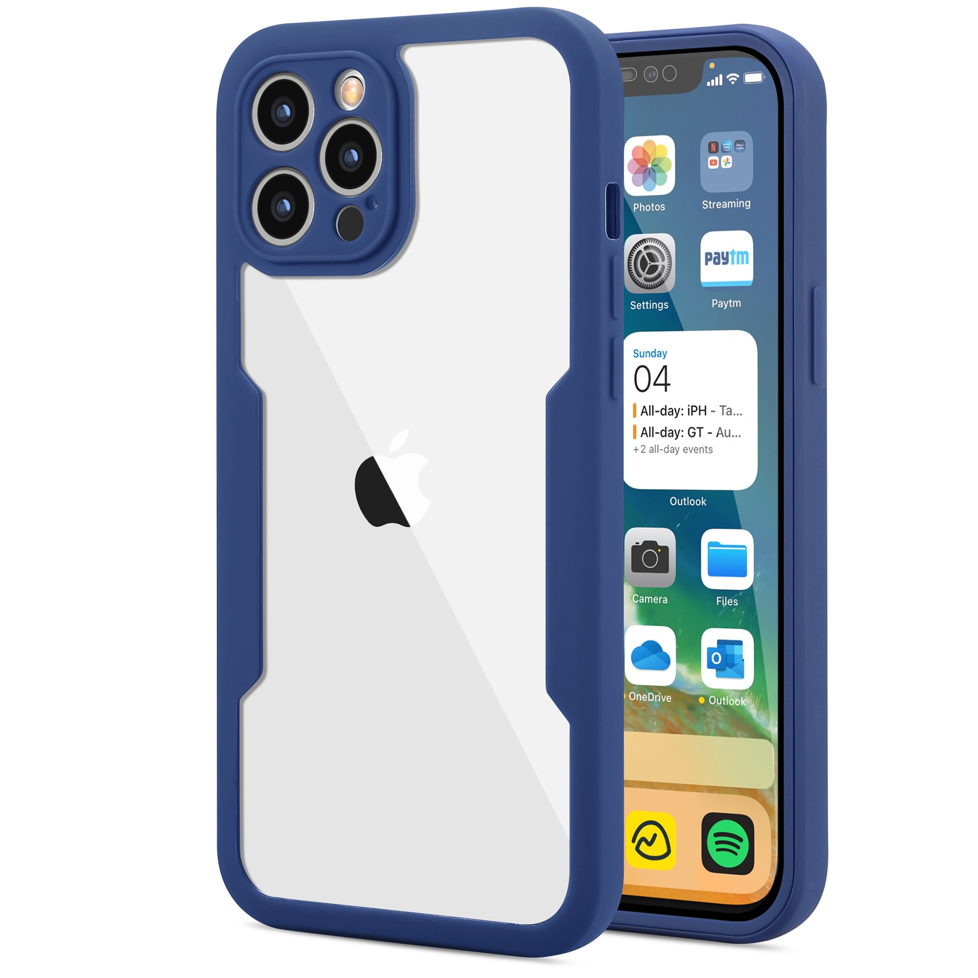 Husa Max Defence pentru Samsung Galaxy S22 Plus, Flippy, Bumper Albastru, Fata Dubla Transparenta, Protectie Antisoc Full 360