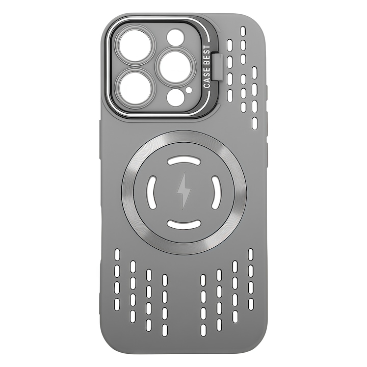Husa de Protectie Telefon, Pentru Apple iPhone 16 Pro, TPU, Ultra Slim, Suport Pentru Camerelor, Protectie Impotriva Socurilor si Caderilor, Gri