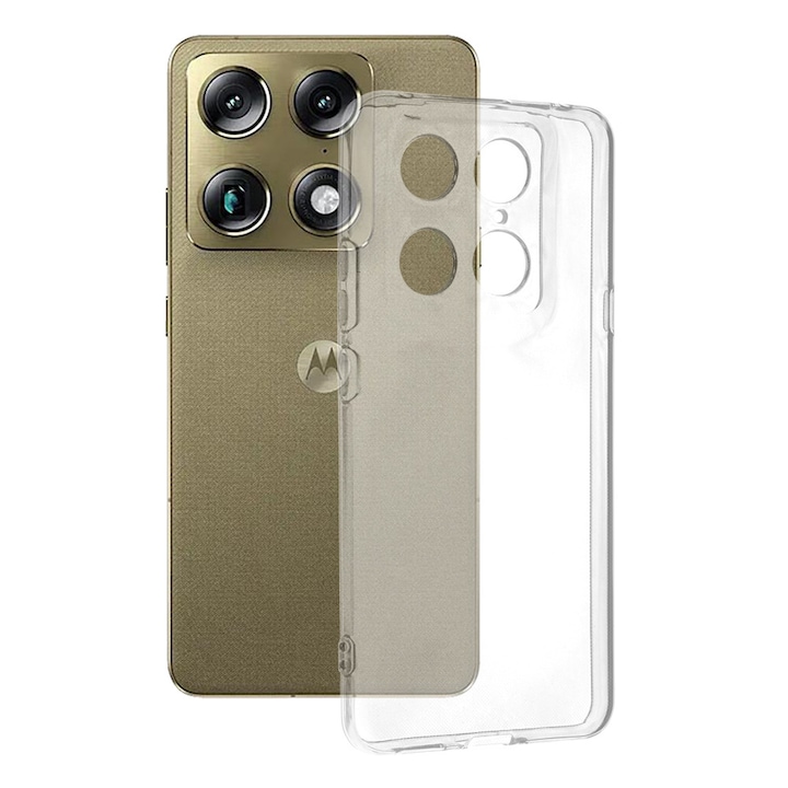 Husa pentru Motorola Signature DaDen, Ultra slim, Antisoc, Transparenta