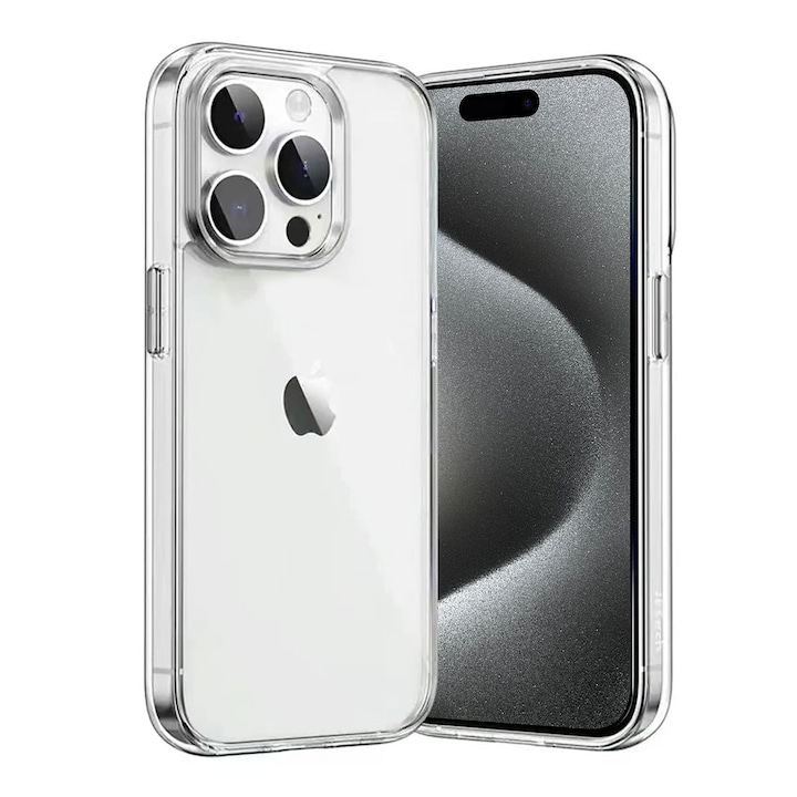 Husa telefon, Nordic, Silicon, Pentru Apple iPhone 15 Pro, Transparent