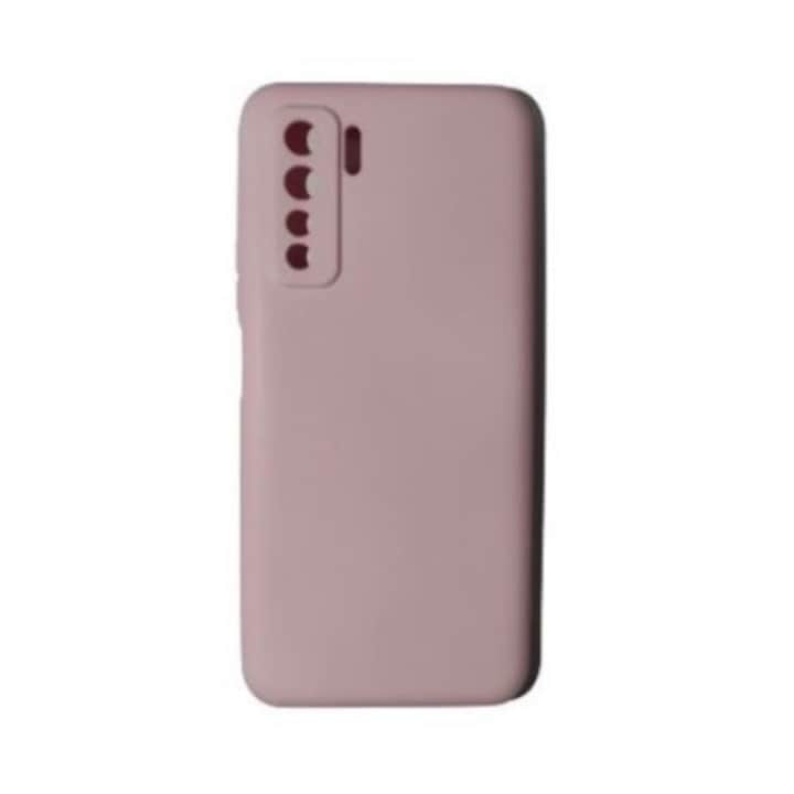 Husa protectie Flippy compatibila cu Huawei P40 Lite 5G Liquid Silicone Case Roz