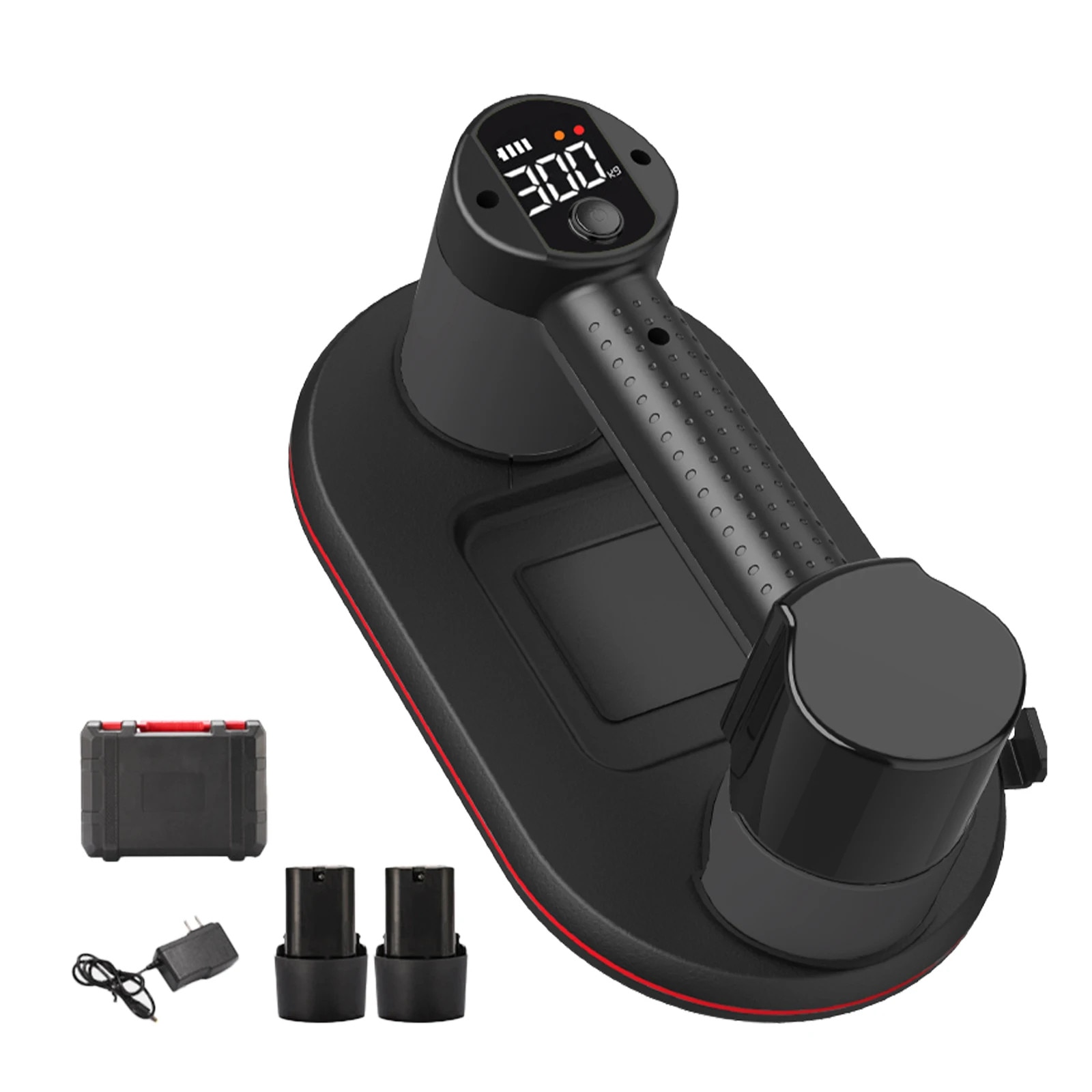 Aspirator electric, sistem cu doua motoare, display inteligent, 2 acumulatori, 300KG, 3600mAh