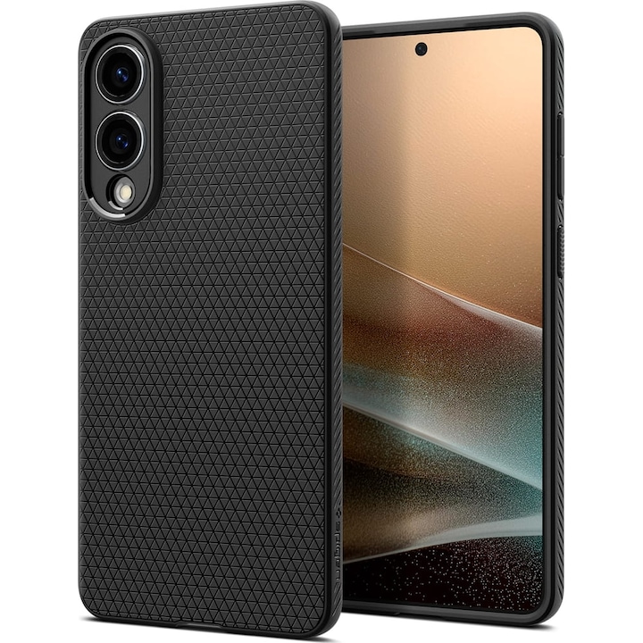 Husa Spigen Liquid Air pentru Samsung Galaxy S25 Edge, negru