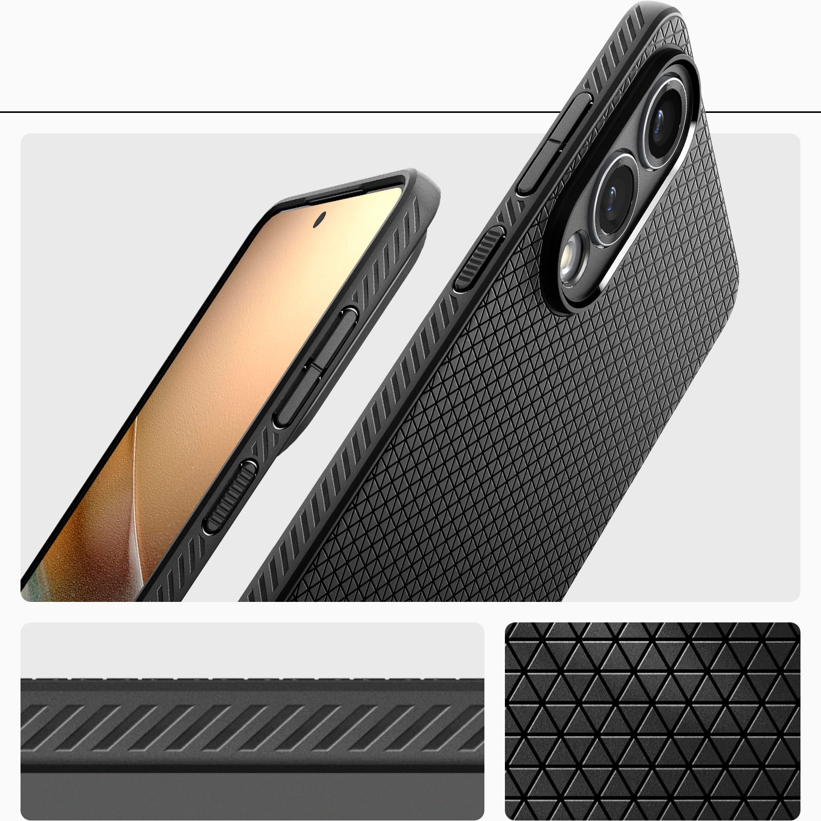Husa Spigen Liquid Air pentru Samsung Galaxy S25 Edge, negru