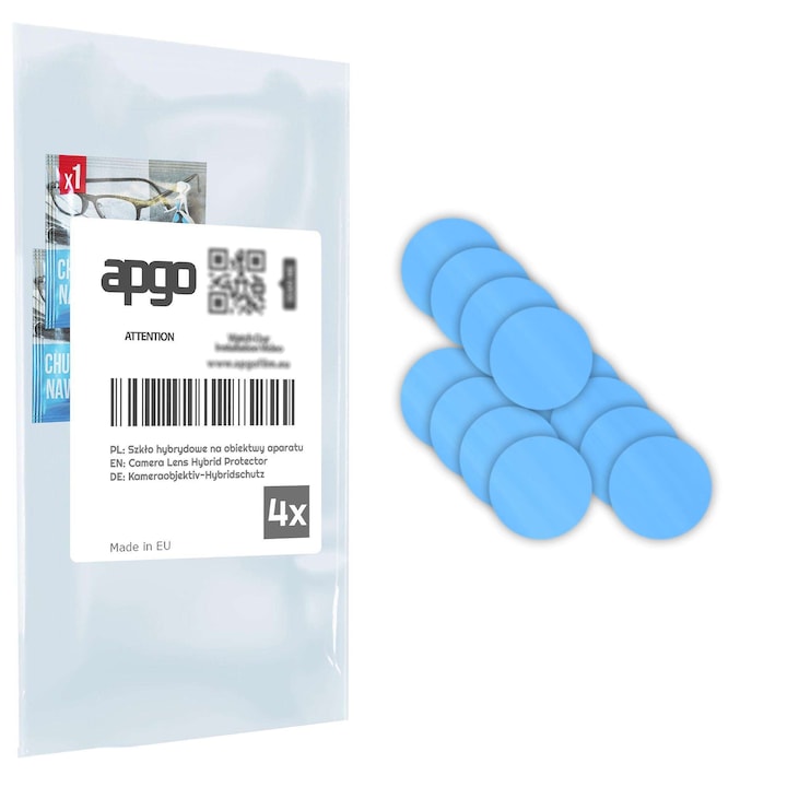 Set de 4 sticle de protectie pentru Honor 400 Smart 5G – apgo, camera sticla pentru obiectivul camerei telefonului, full glue, 9H, anti-zgarieturi