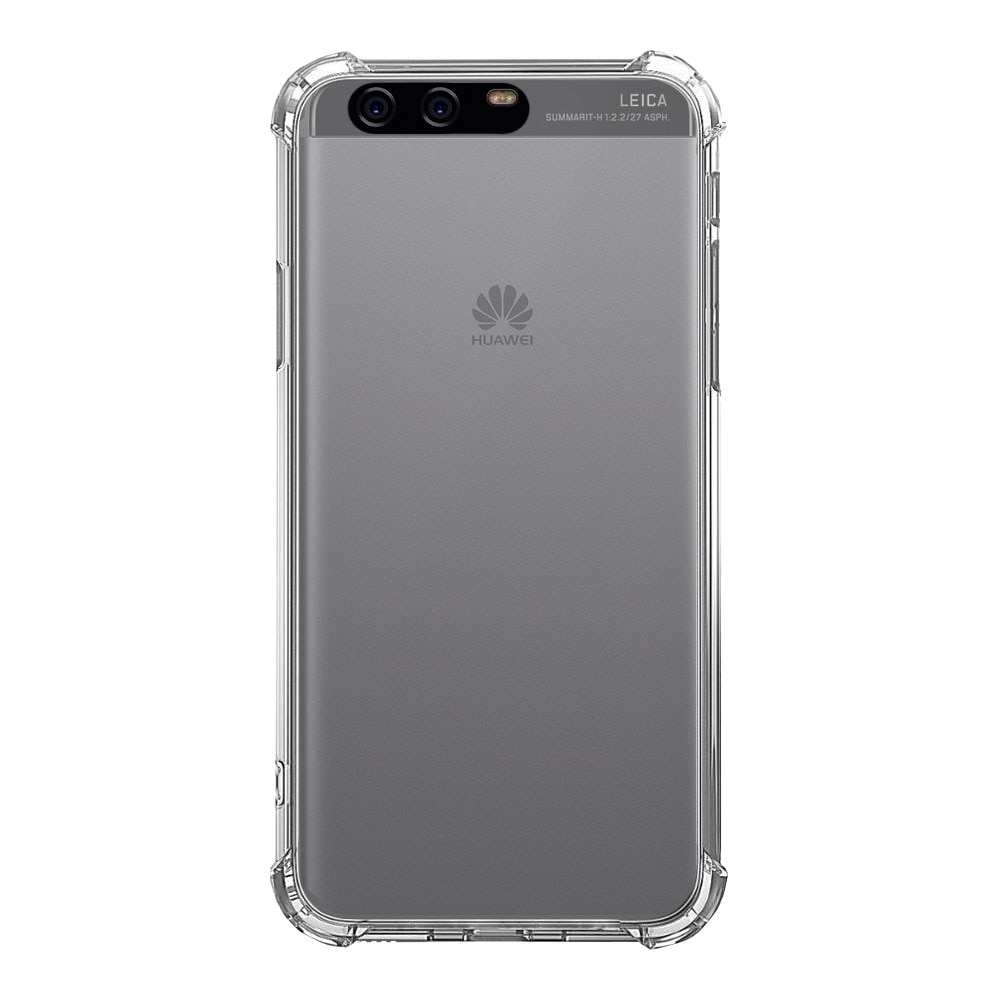 Husa antisoc Huawei P10 - transparenta, silicon, colturi Anti-Drop, spate plastic, iShield Clear