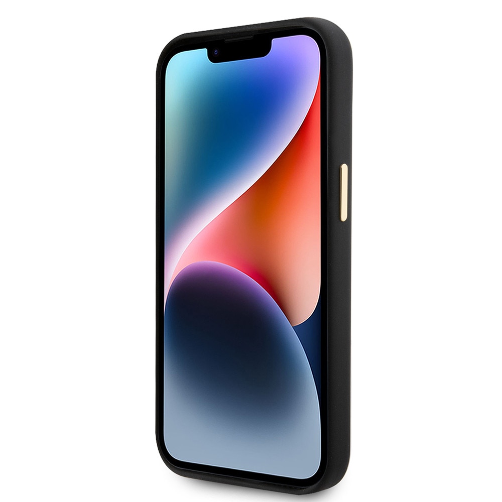Husa pentru Apple iPhone 15, din TPU, Guess, Culoare Negru