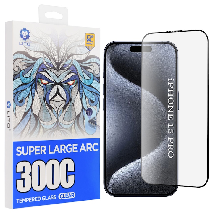 Husa Protectie Compatibila cu D+ Max 300C, Lito, iPhone 15 Pro - Clear