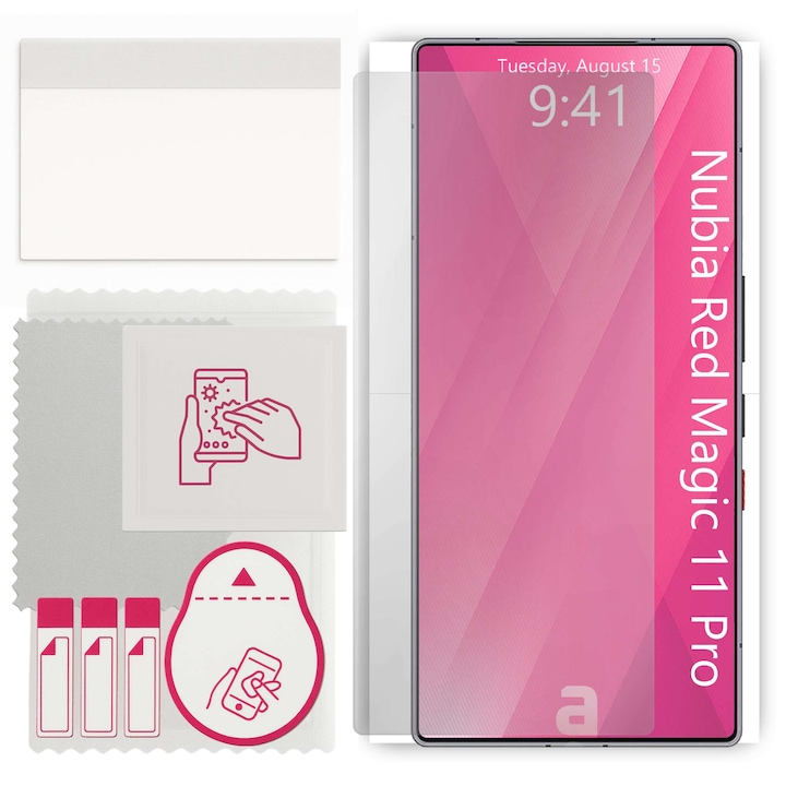 Folie de protectie apgo pentru Nubia Red Magic 11 Pro – afisare completa, lucioasa, hidrogel, full glue, 5D
