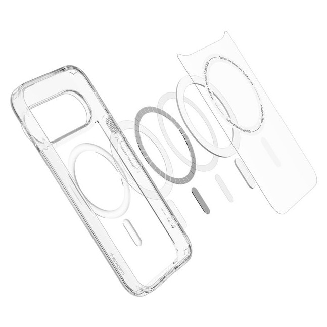 Husa Compatibila Cu Google Pixel 11 Pro, Spigen Ultra Hybrid Magsafe, Kit Curatare, Clear White