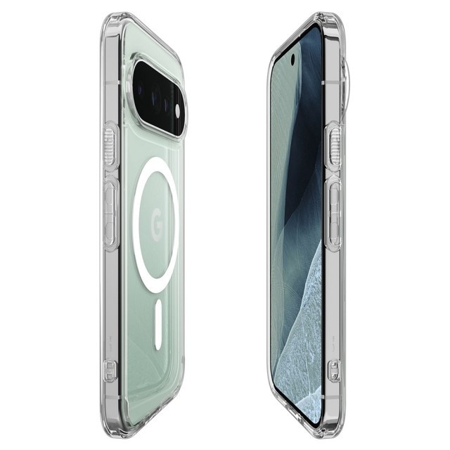 Husa Compatibila Cu Google Pixel 11 Pro, Spigen Ultra Hybrid Magsafe, Kit Curatare, Clear White
