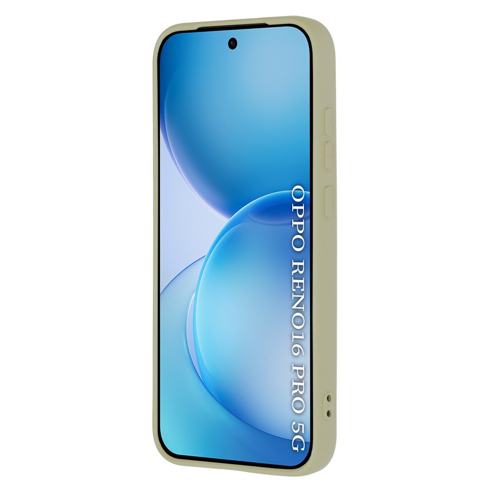 Husa pentru Oppo Reno 16 Pro 5G Liquid Silicone, subtire, captusita cu microfibra, anti amprenta, protectie camera foto, verde
