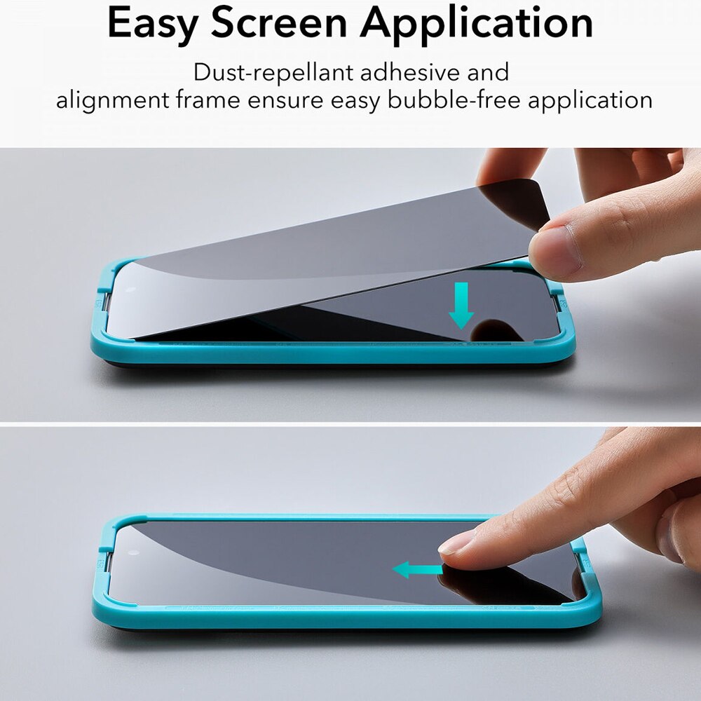 Folie pentru iPhone 15 Pro Max, Screen Shield, M462, Sticla securizata, Privacy