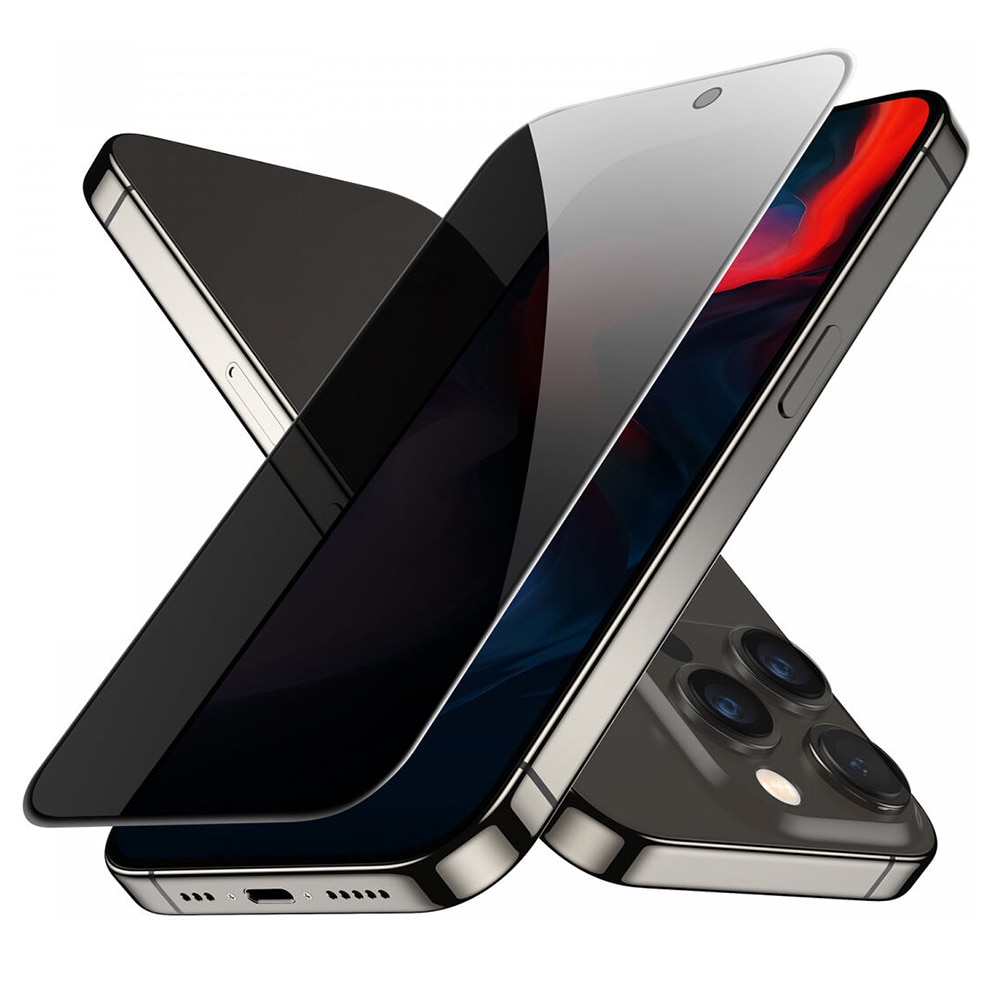 Folie pentru iPhone 15 Pro Max, Screen Shield, M462, Sticla securizata, Privacy