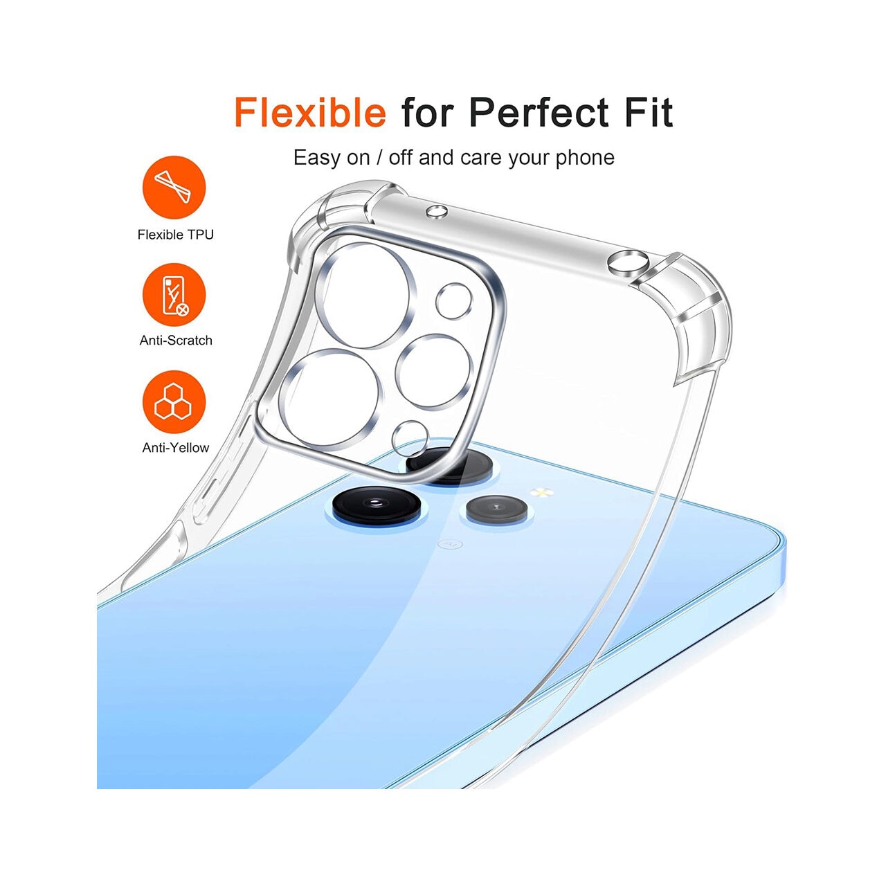 Husa pentru Xiaomi Redmi 12 Techsuit Shockproof Silicone Transparent