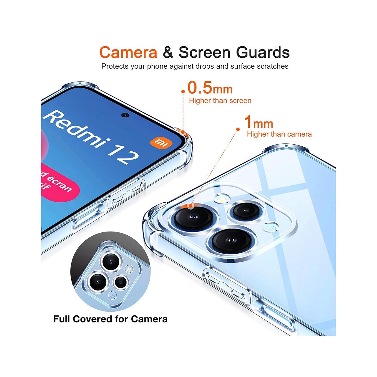 Husa pentru Xiaomi Redmi 12 Techsuit Shockproof Silicone Transparent