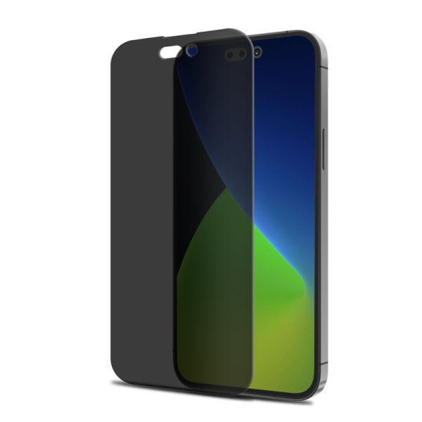 Folie protectie, Tech Armor, Sticla securizata, Privacy, Compatibila cu iPhone 14 Plus/14 Pro Max, Negru