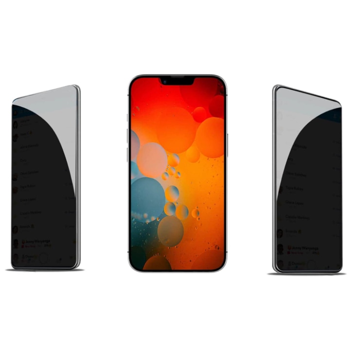 Folie protectie, Tech Armor, Sticla securizata, Privacy, Compatibila cu iPhone 14 Plus/14 Pro Max, Negru