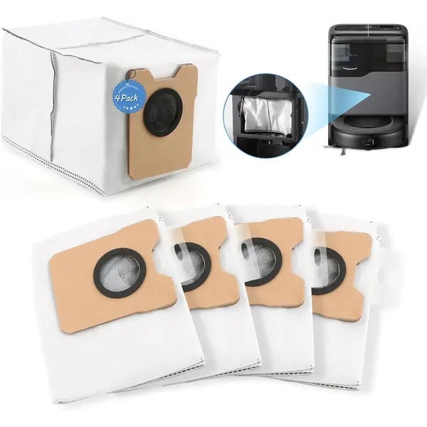 Saci de praf compatibili cu Eufy Omni C20, din material nontesut, capacitate 3,1 L, multicolor, set 4 buc