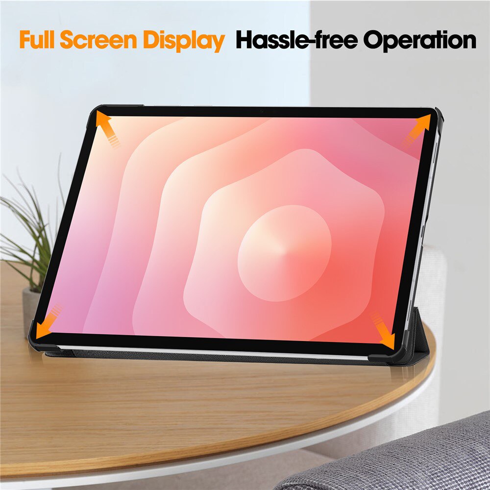 Husa pentru Samsung Galaxy Tab S12 Plus Lightweight Slim, tip stand, functie sleep/wake-up si inchidere magnetica, protectie 360 - roz