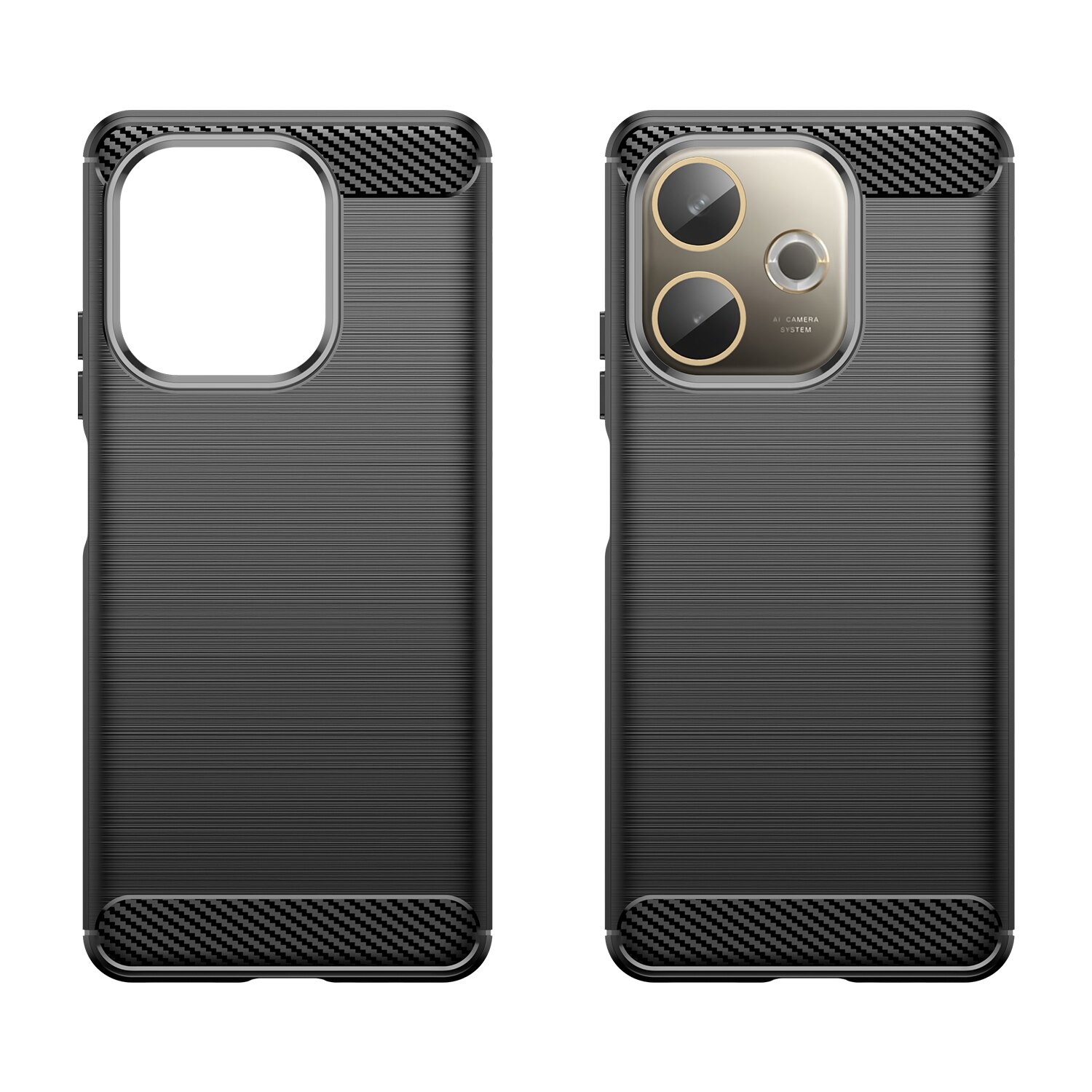 Husa telefon, pentru Oppo A5 Pro 5G, De inalta calitate subtire si usoara periata confortabila TPU Soft Feel, Carbon Fiber Negru