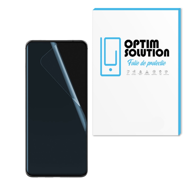 Folie Silicon Case-Friendly Clear pentru Honor 8 Pro, Hydrogel Regenerabil, Flexible Hydro-Crystal, Full Glue, Instalare usoara, Potrivita cu Orice Husa de Protectie, Ecran Securizat, Transparent, OPTIM SOLUTION