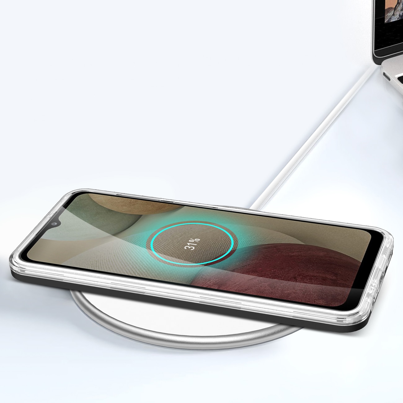Husa telefon Samsung Galaxy A22 4G, PC/TPU, Transparent