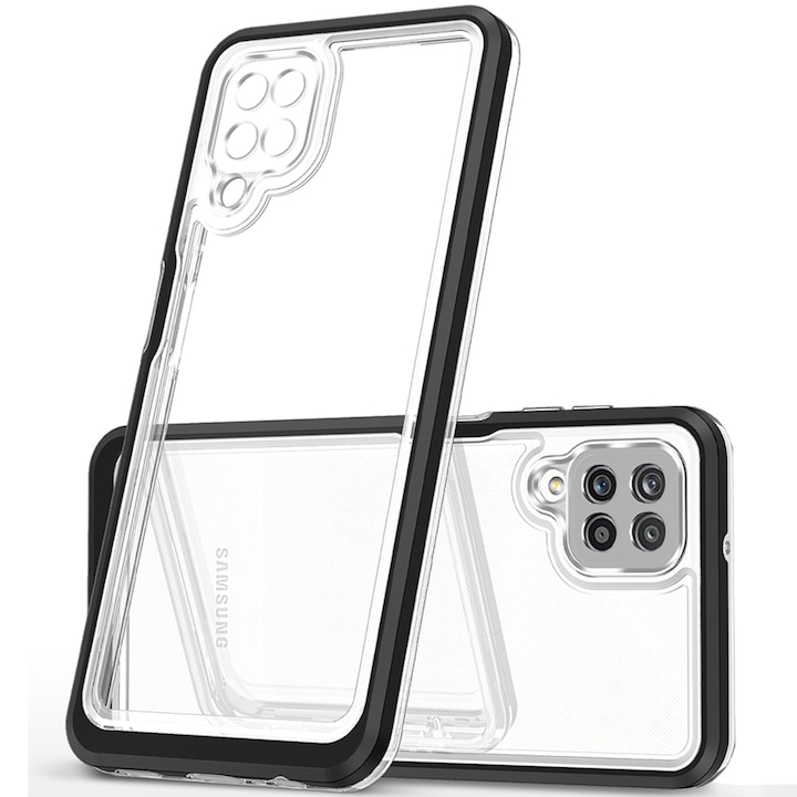 Husa telefon Samsung Galaxy A22 4G, PC/TPU, Transparent