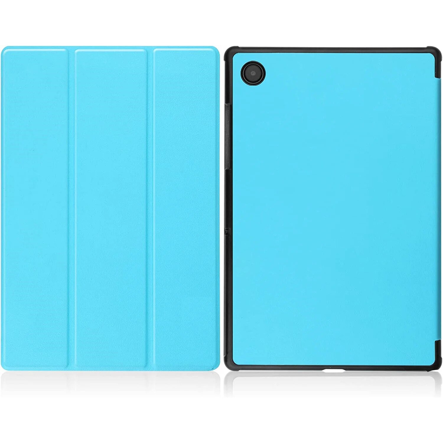 Husa pentru Samsung Galaxy Tab S10+/S9+/S9Fe+, 12.4", UltraSlim de tip stand, functie sleep/wake-up, Smart Cover, model Light Blue, Sigloo