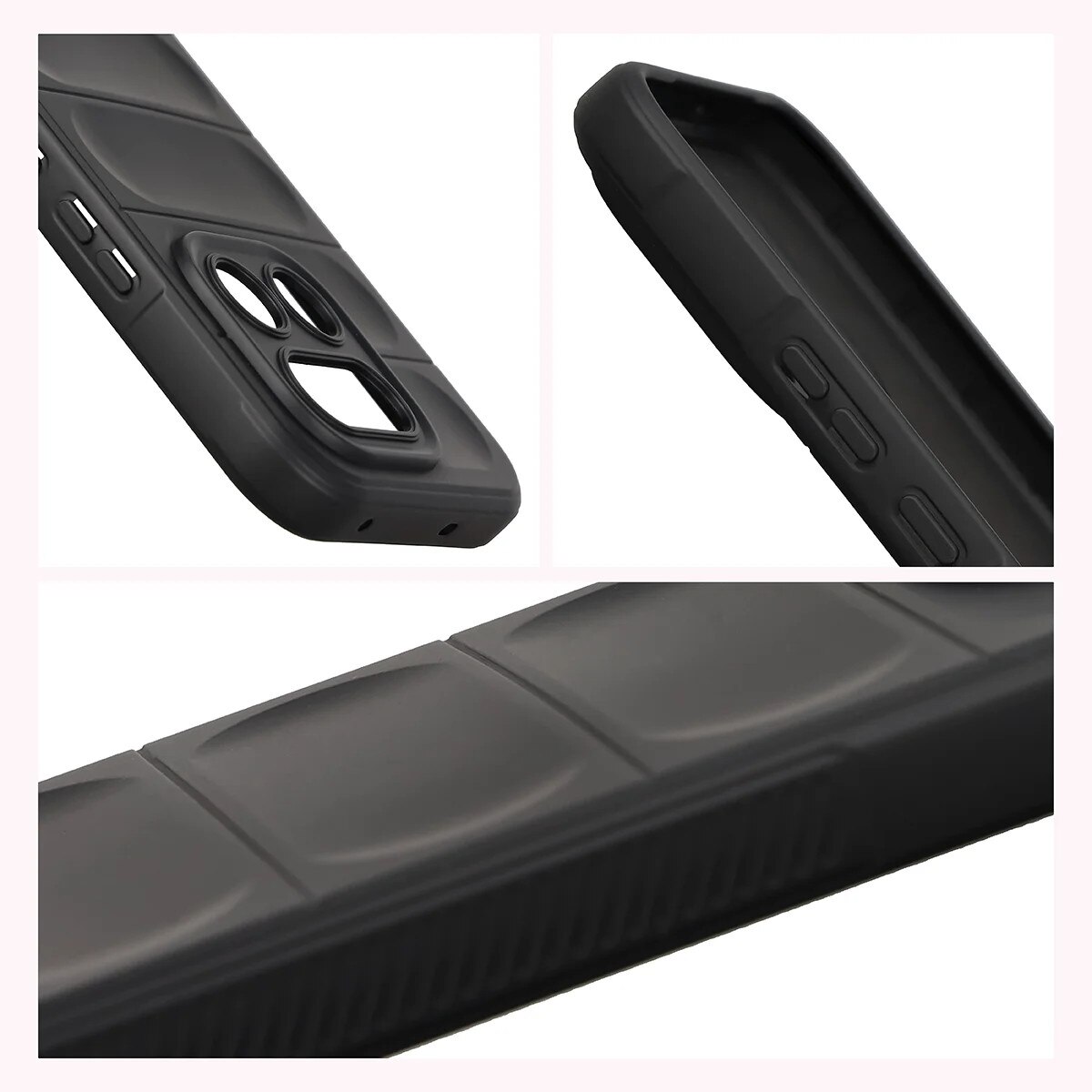 Husa Bizon Case Tur pentru Realme 16 Pro 5G, Negru