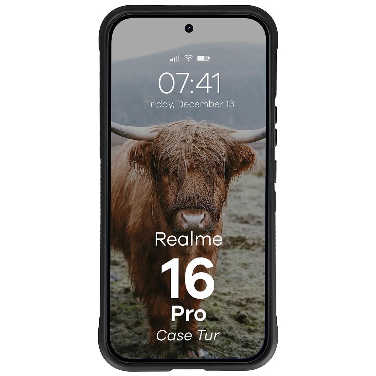 Husa Bizon Case Tur pentru Realme 16 Pro 5G, Negru