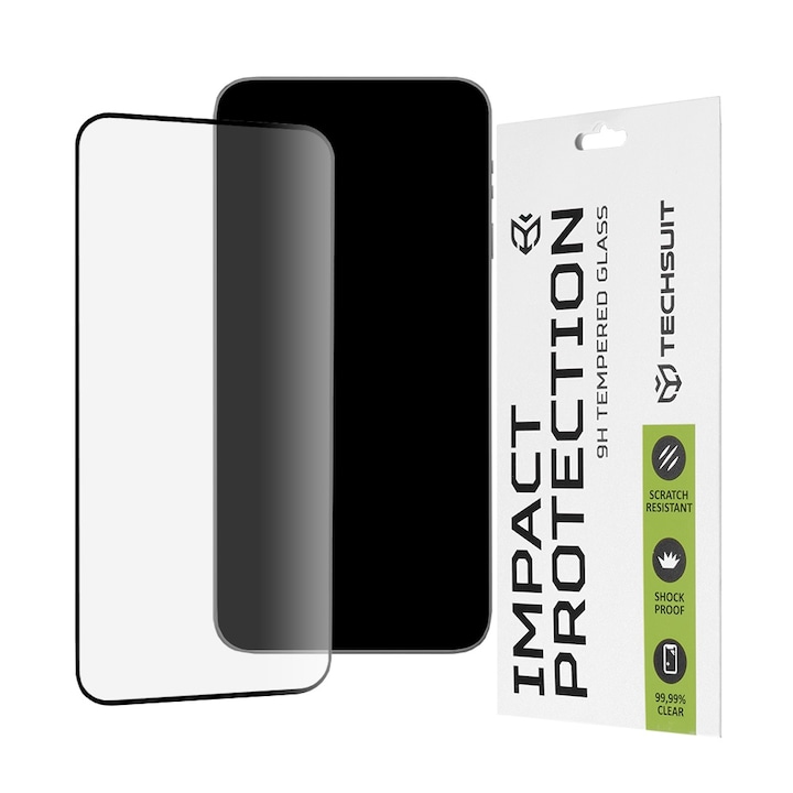 Folie de protectie Ecran Techsuit pentru Samsung Galaxy A56 A566 / A36 A366, Sticla Securizata, Full Glue, 111D, Neagra