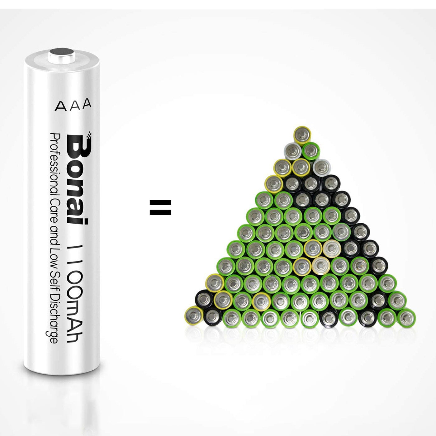 Acumulatori Bonai NiMH, LR3/ AAA, 1100mAh, 24 buc