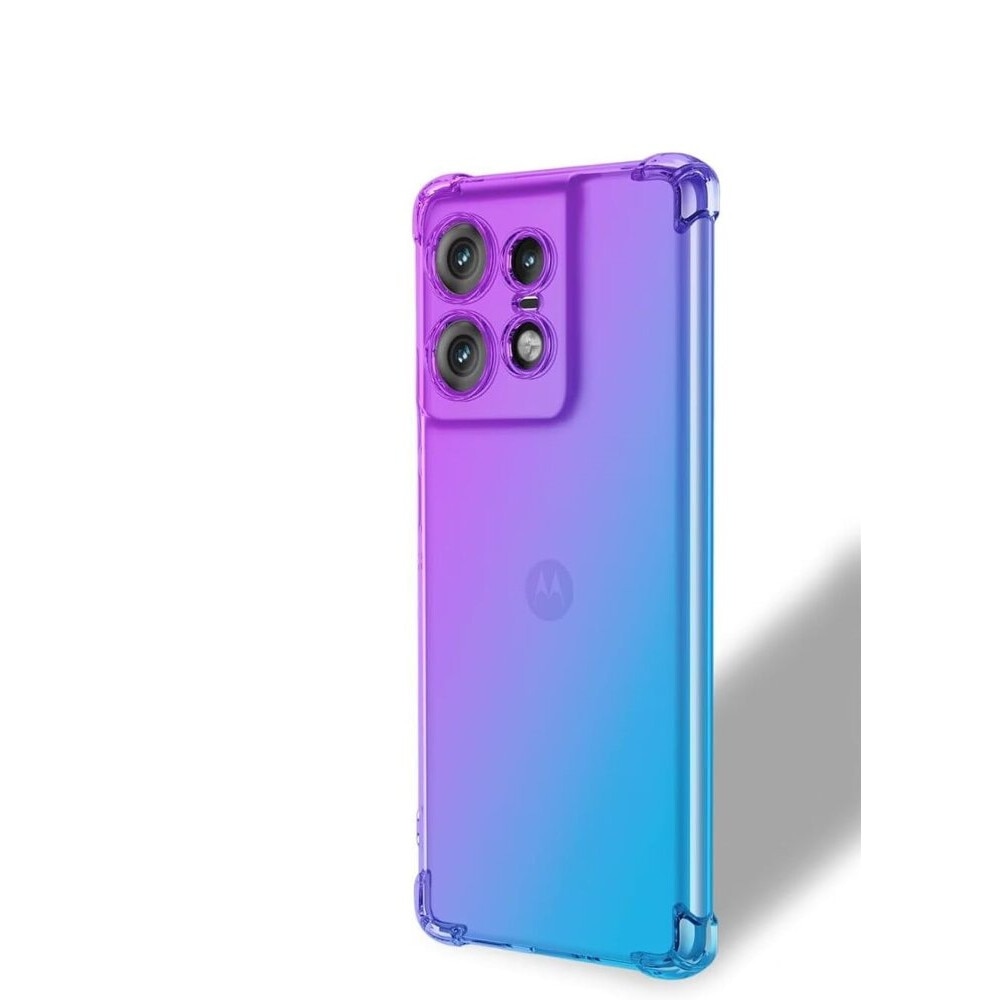 Husa Gradient Dropproof pentru Motorola Edge 50 Pro, XGSM, Violet / Albastru, TPU