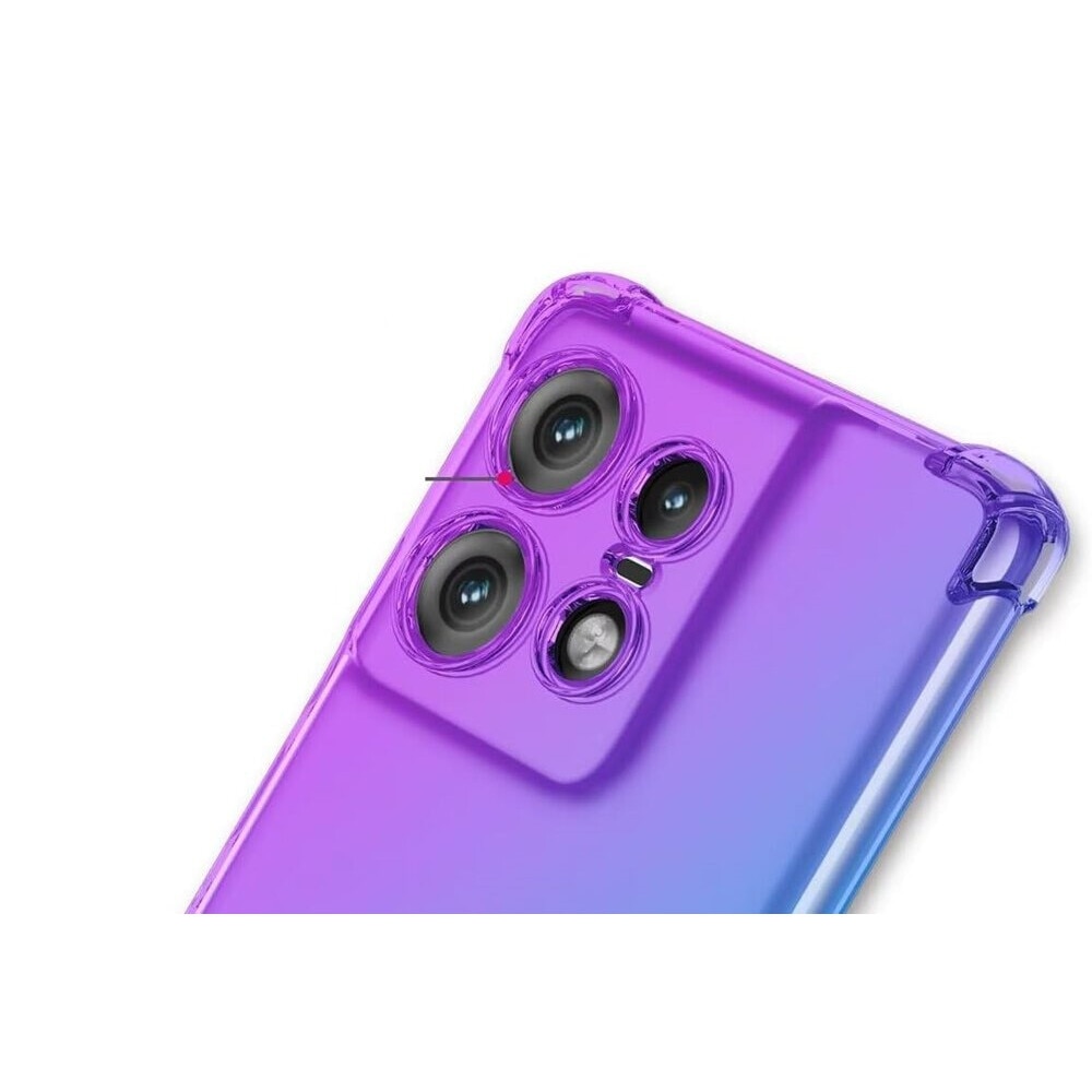 Husa Gradient Dropproof pentru Motorola Edge 50 Pro, XGSM, Violet / Albastru, TPU