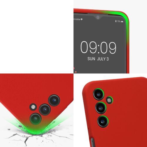 Husa kwmobile pentru Samsung Galaxy A14 5G, Silicon, Rosu, 60808.208