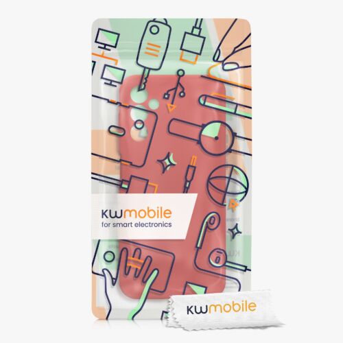 Husa kwmobile pentru Samsung Galaxy A14 5G, Silicon, Rosu, 60808.208