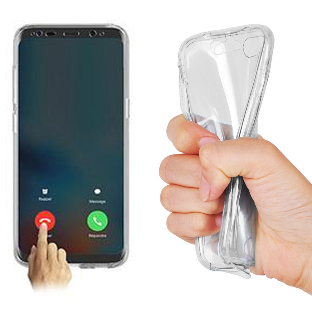 Husa de protectie 360° (fata si spate) ultra subtire Pentru Huawei P30 Lite, Din TPU, Transparent