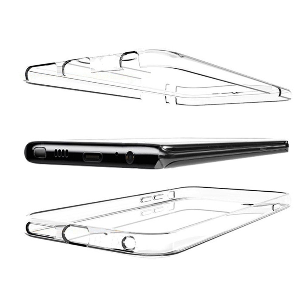 Husa de protectie 360° (fata si spate) ultra subtire Pentru Huawei P30 Lite, Din TPU, Transparent