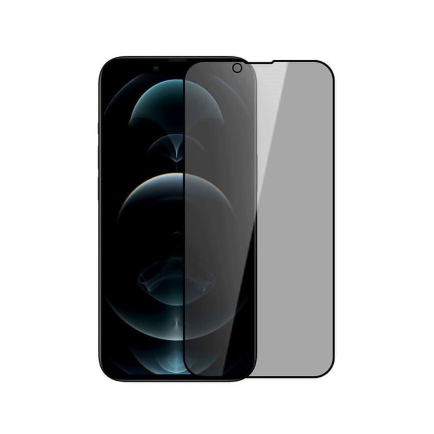 Folie protectie, Ta Tech Armor, Sticla securizata, Privacy, Compatibila cu Apple iPhone 13 Pro, Negru