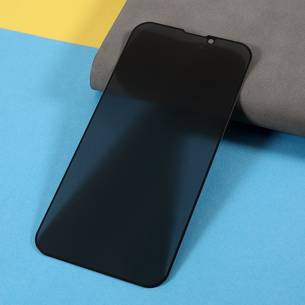 Folie protectie, Ta Tech Armor, Sticla securizata, Privacy, Compatibila cu Apple iPhone 13 Pro, Negru