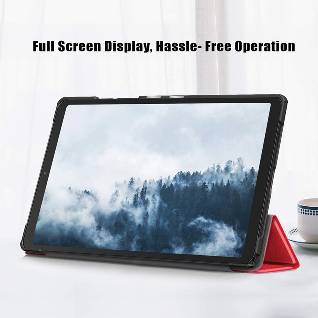 Husa tableta din piele pentru Samsung Galaxy Tab S8 Ultra 14.6 inch SM-X900 / SM-X906, Protectie Completa, Functie de Stand, Optim Solution, Rosu