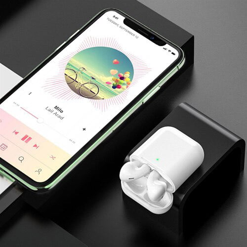 Casti In-Ear Borofone BE34 TWS, Bluetooth, Microfon, Carcasa incarcare, White