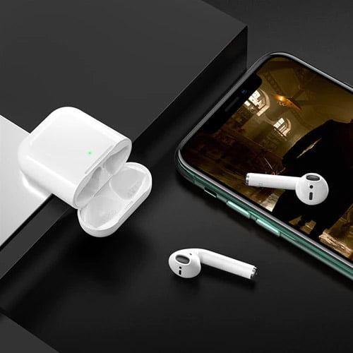 Casti In-Ear Borofone BE34 TWS, Bluetooth, Microfon, Carcasa incarcare, White